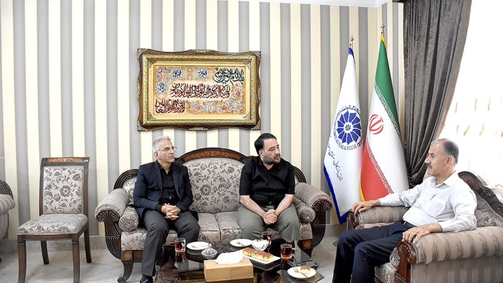 دیدار رئیس اتاق بازرگانی کرمانشاه با رئیس اتحادیه بازرگانان و صنعتگران گرمیان عراق